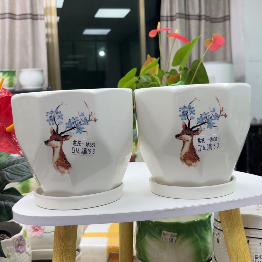 @夏西陶瓷花盆@@5581