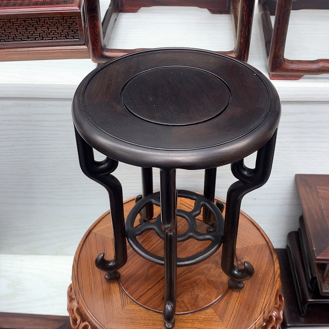 藤类紫光檀14公分钩子脚