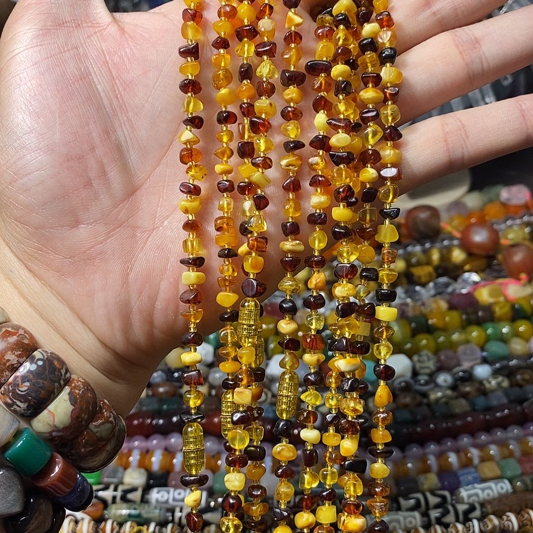 石英质玉未镶嵌，天然凤凰琥，珀随行项链款，60公分，