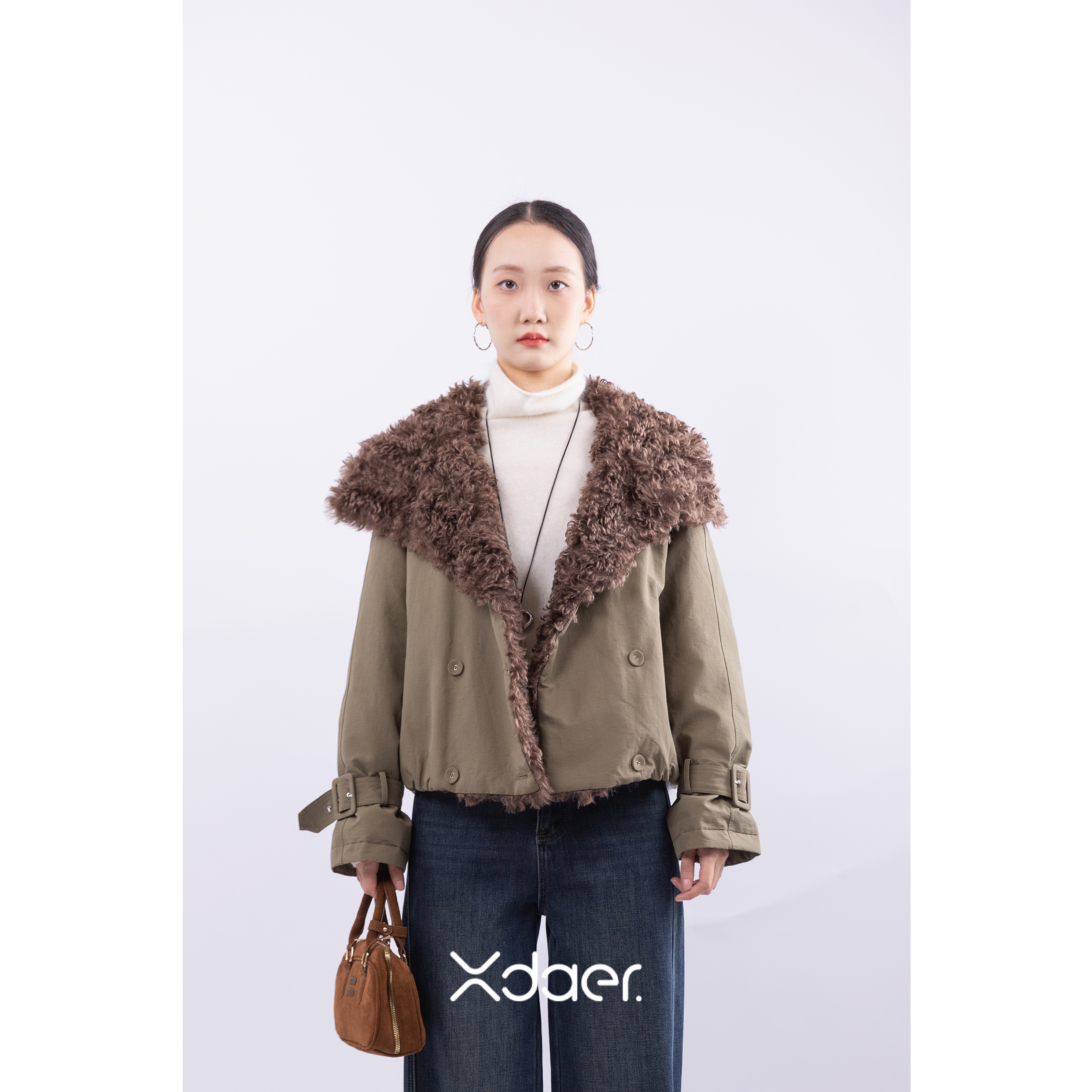 Xdaer/香妲儿2025冬季新款夹棉外套W2545045