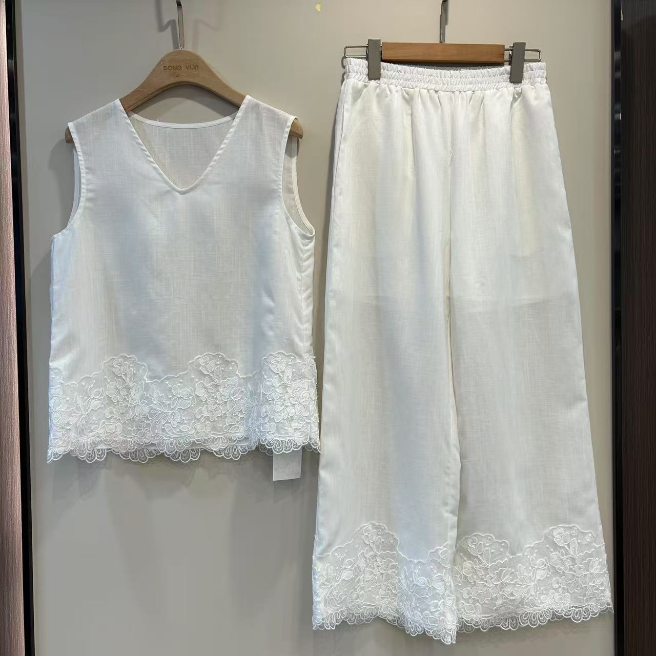 （老钱说）女装休闲风休闲时尚套装套装时尚上衣吊带短裤轻熟风