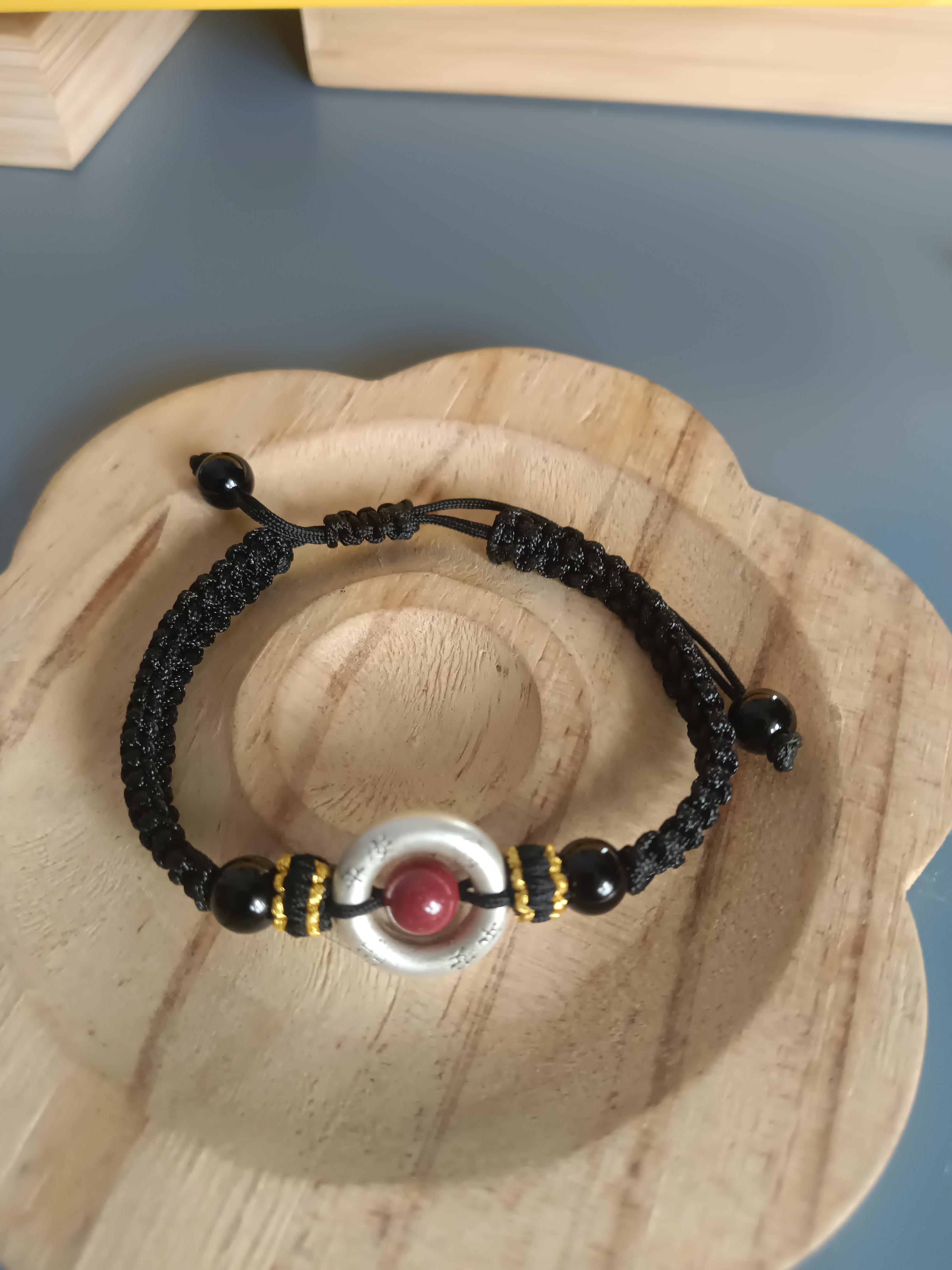 足银银制品 足银999平安扣手绳