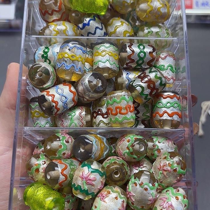 颈饰琉璃琉璃琉璃银箔单珠
