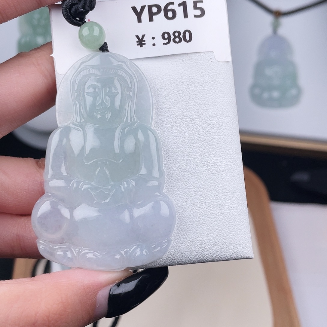 翡翠未镶嵌颈饰YP615