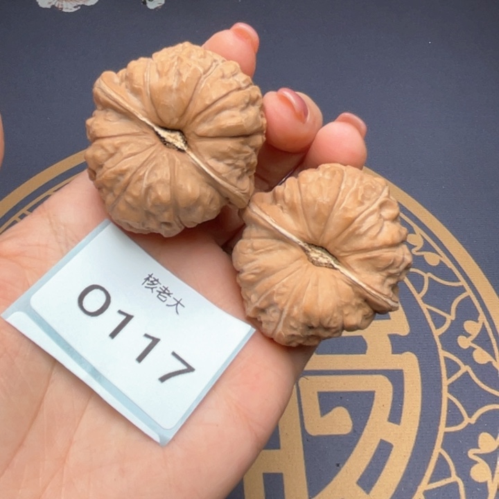 文玩核桃把件42南瓜墩