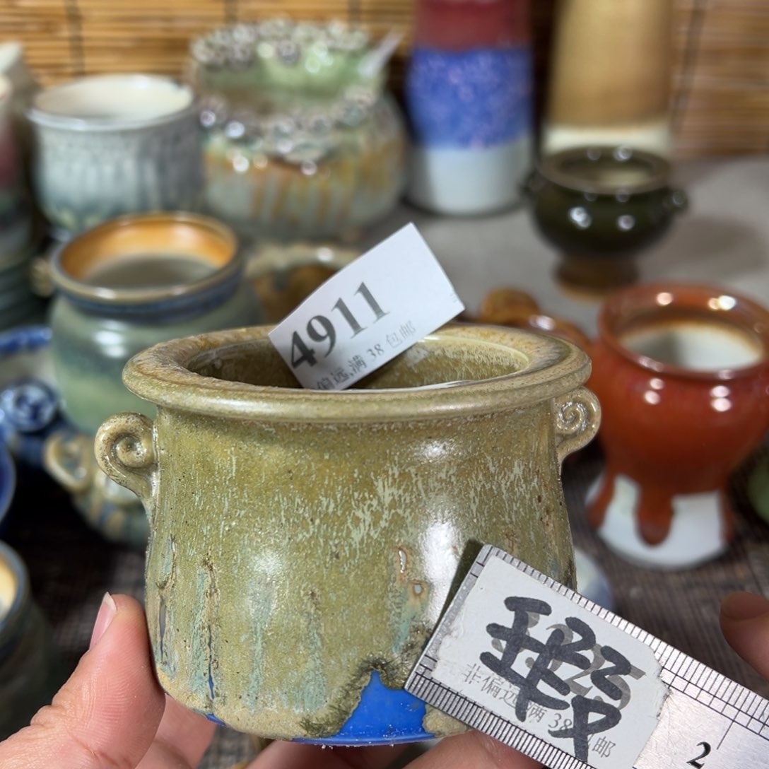 红陶瑕疵景德镇手工花盆