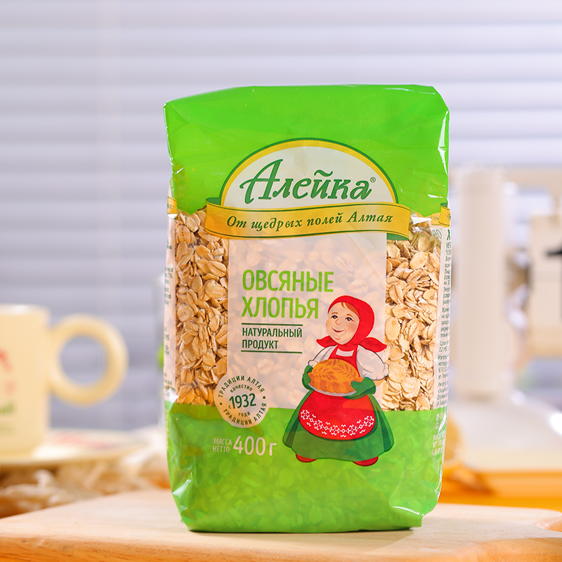 【两袋】俄罗斯原装进口艾利客牌燕麦片400克/袋*2袋