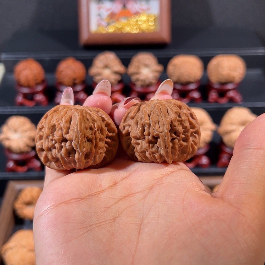 文玩核桃把件磨盘41