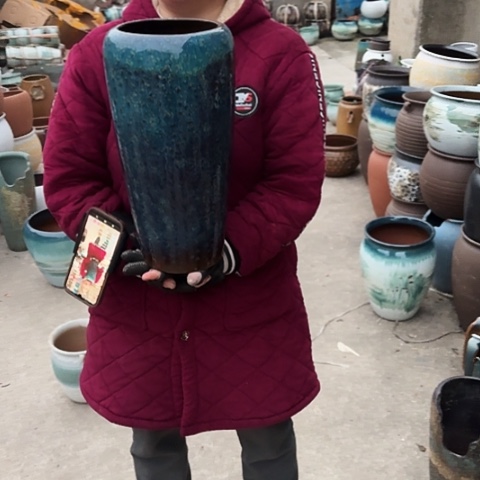 口16高38瑕疵盆子。