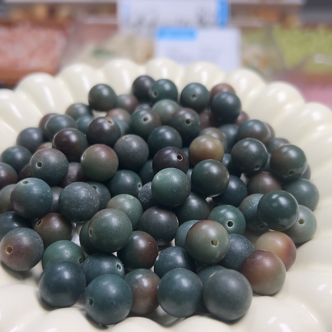 菩提根/象牙果吊坠卡12深敦煌圆100颗