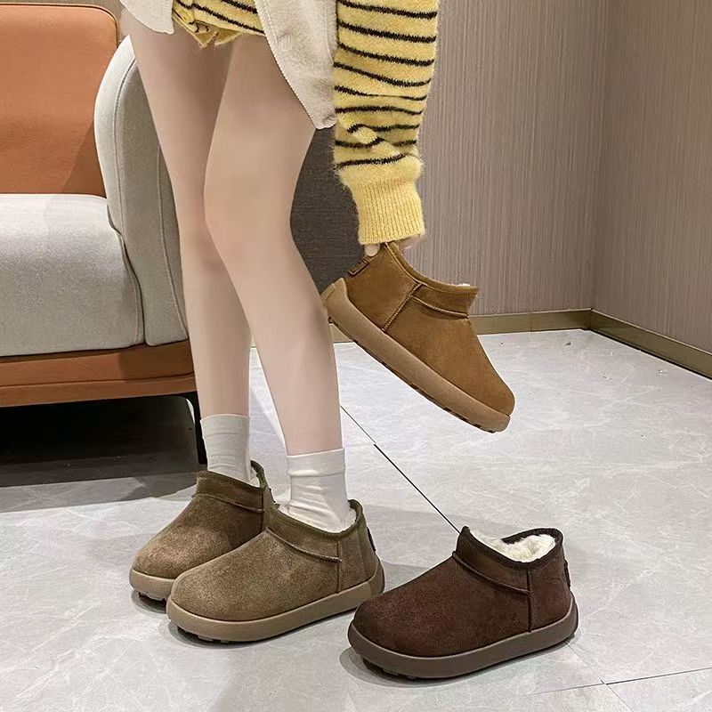 小土豆新款雪地靴2025时尚加厚加绒雪地靴