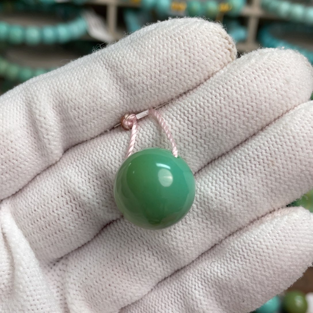 绿松石未镶嵌望舒精品圆珠34