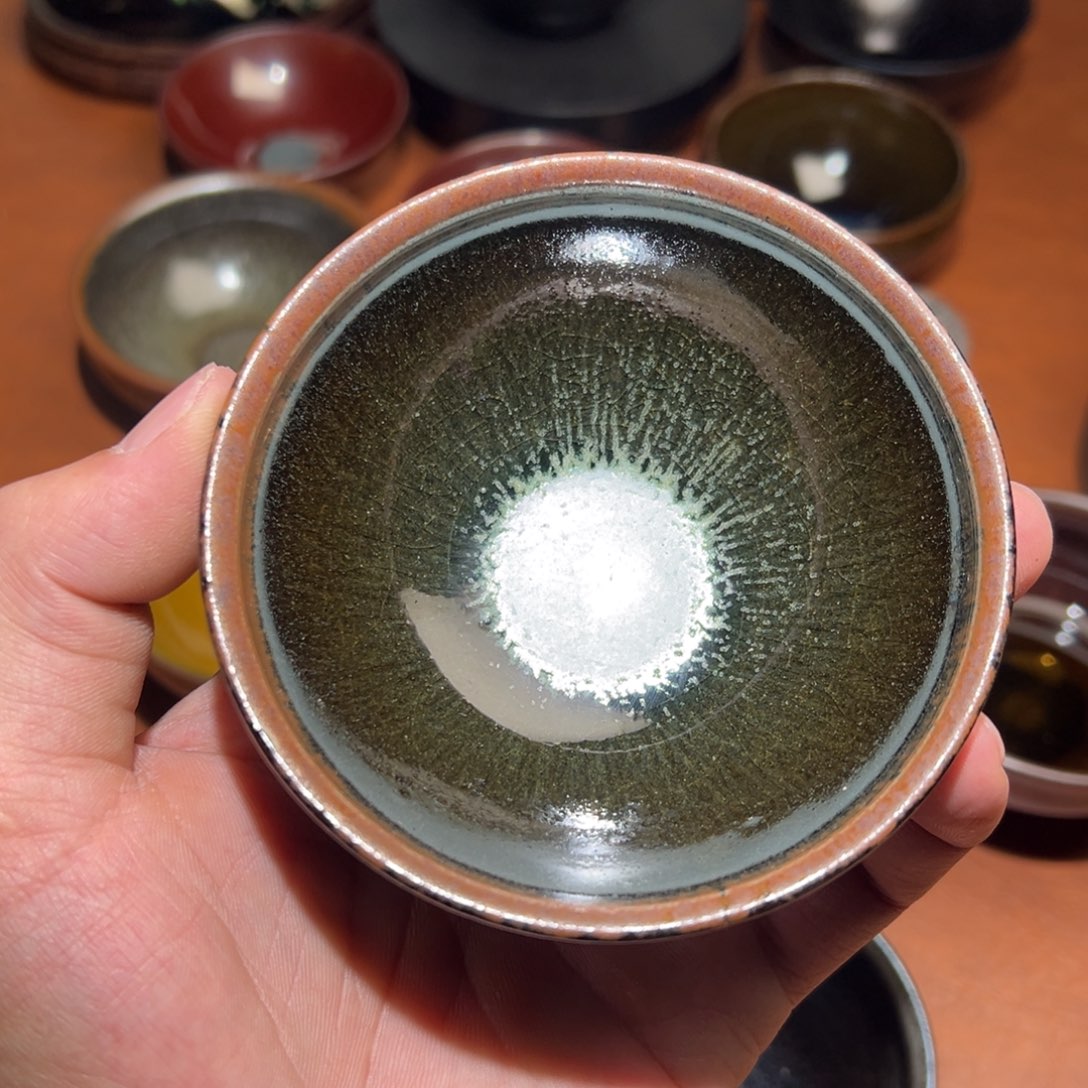 茶盏黄俊杰柴烧主人杯建窑建盏茶盏