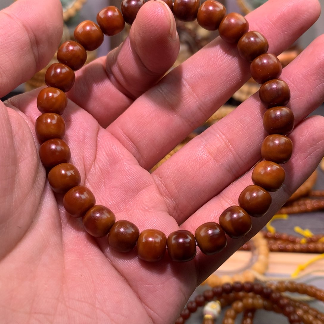 星月菩提吊坠海****喵9×8极致藏红单圈