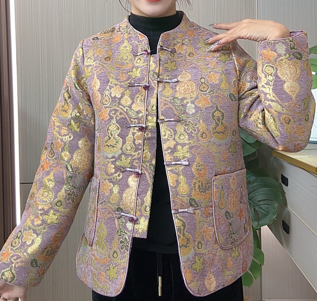 【正品】2025新款福禄双全新中式国风加棉加厚棉服