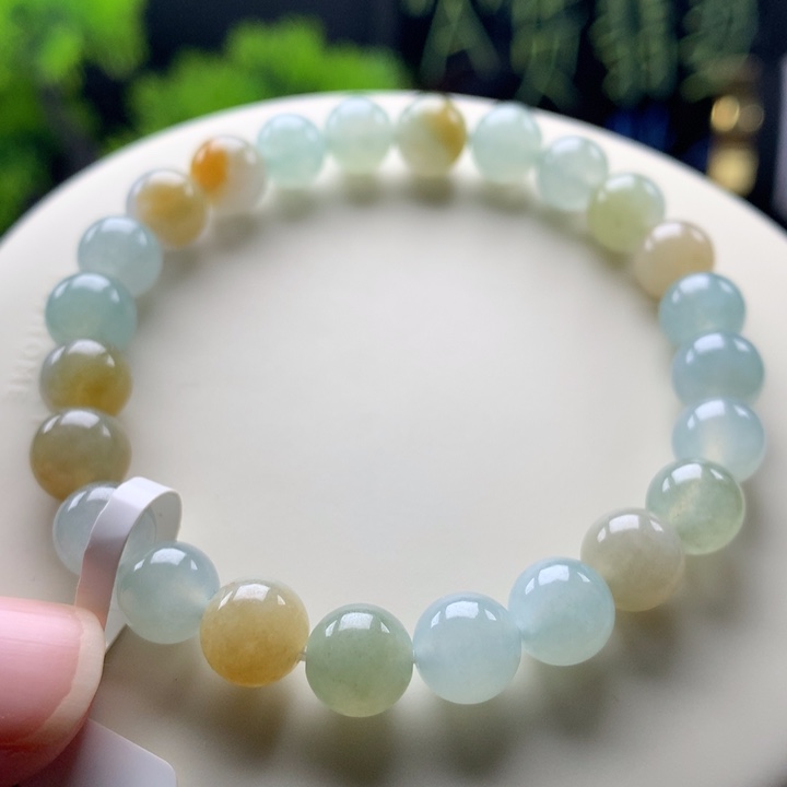 手链翡翠未镶嵌卡8