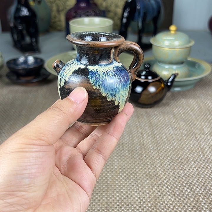 瓷片瓷器摆件正能量摆件