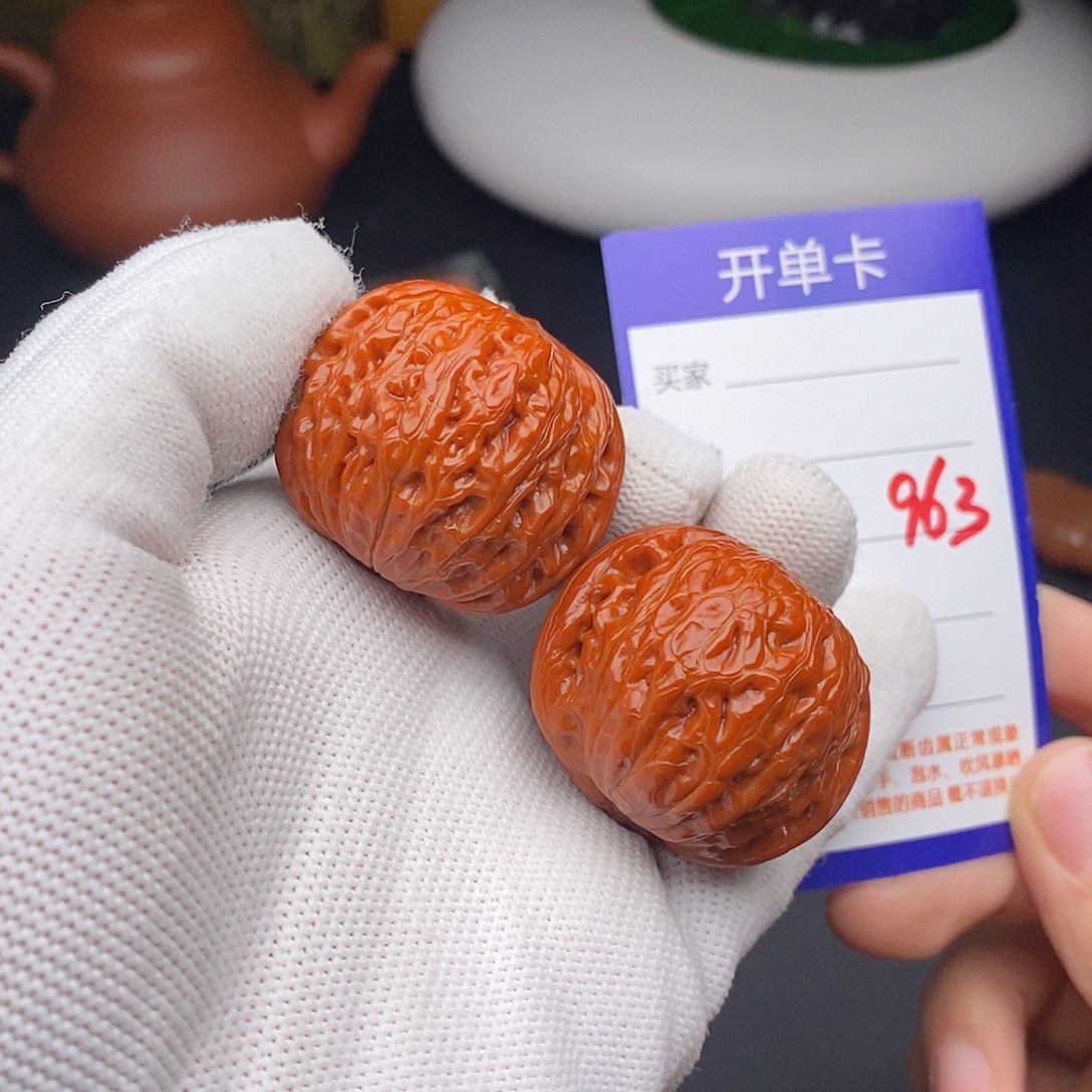 文玩核桃把件37铁锤963