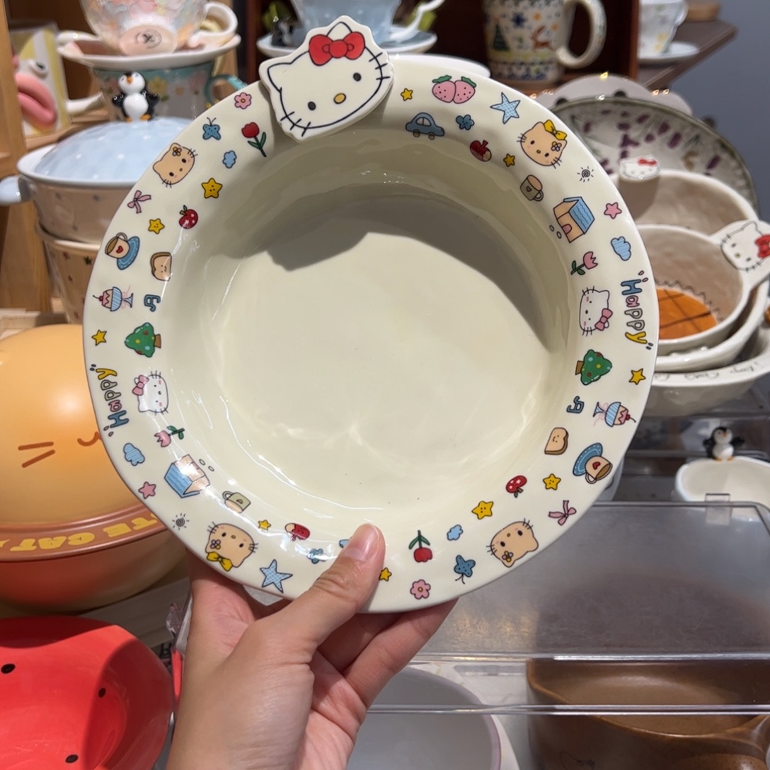 米黄kt反口草帽盘
