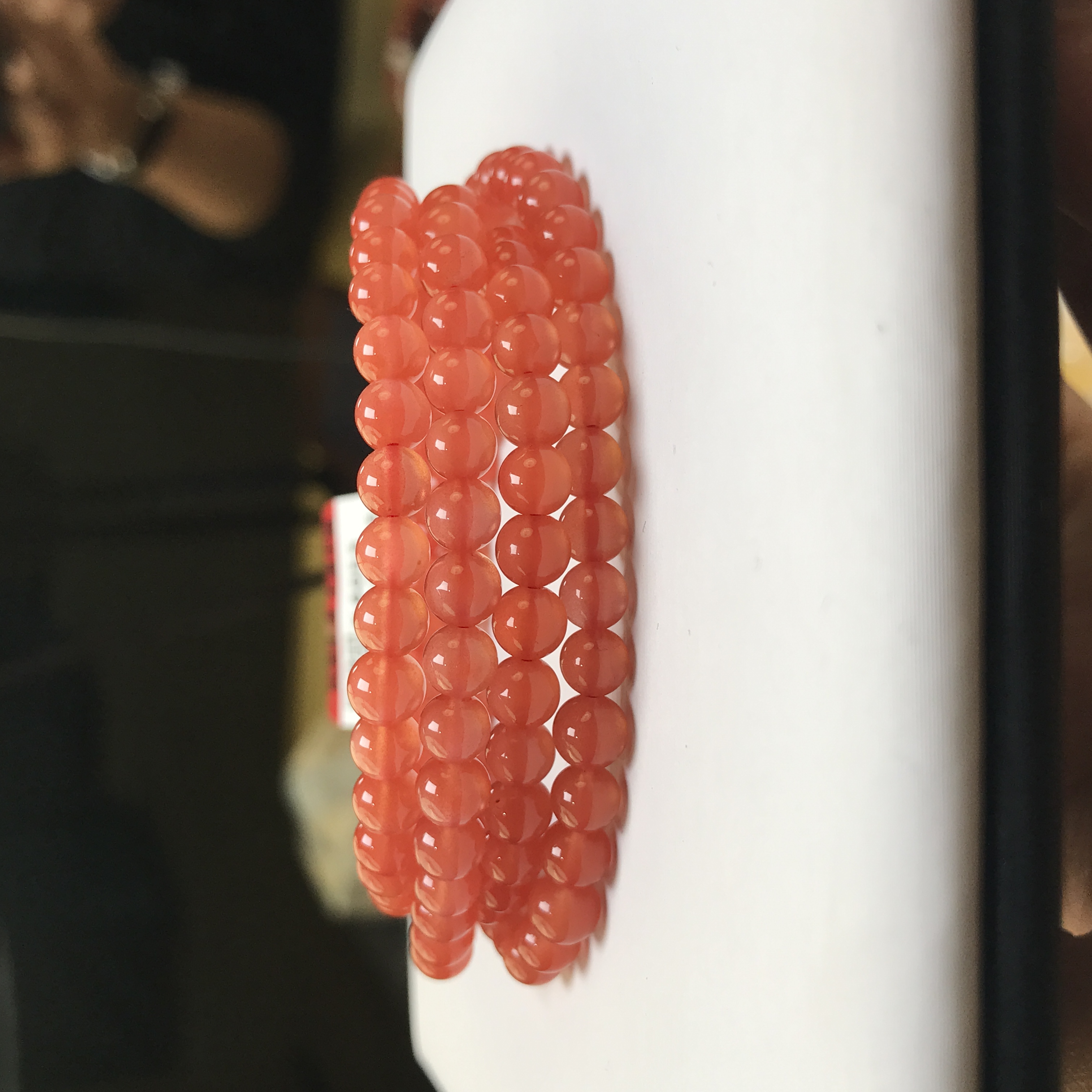 【小刘南红】保山南红冰红（一级）活动款圆珠珠链  5+mm  多样性发一