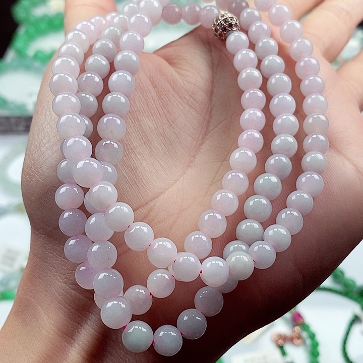 翡翠手链未镶嵌卡6+