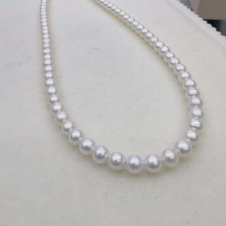 淡水珍珠银S925镶嵌颈饰274