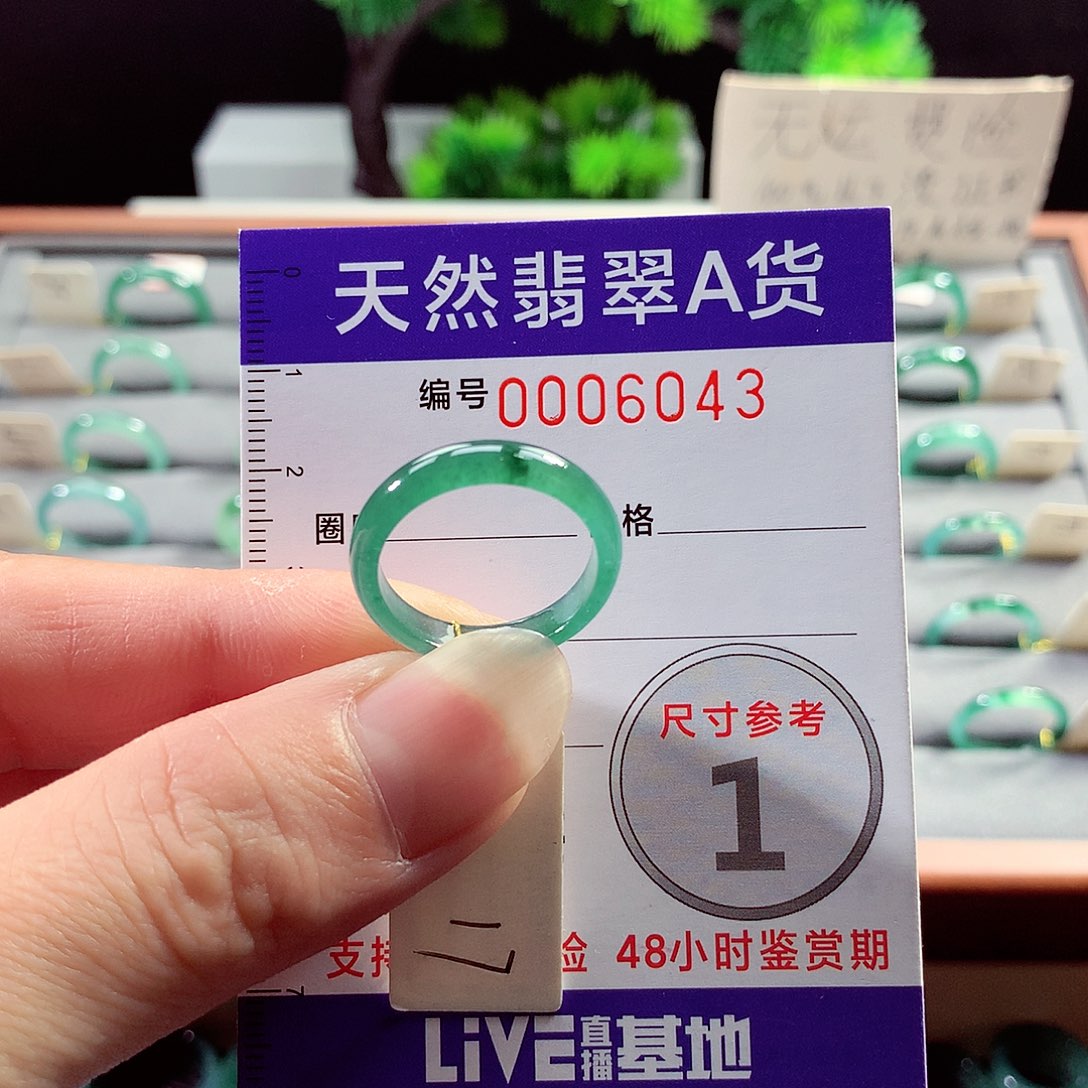 翡翠戒指未镶嵌17号