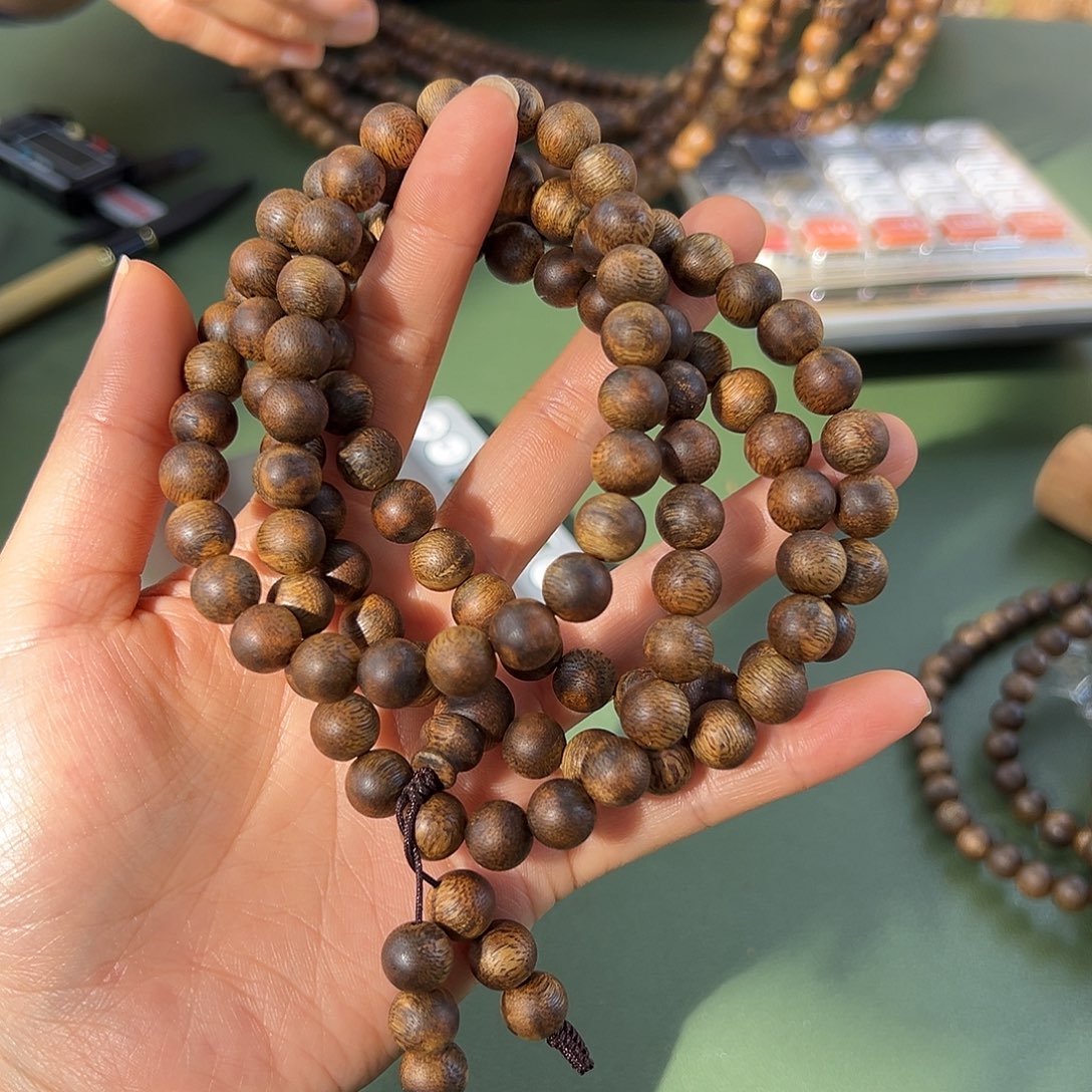 沉香手串金沙叶36克0.9多样性发一条