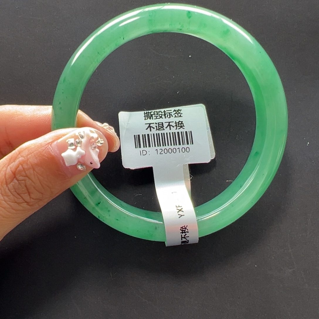 石英质玉未镶嵌手镯秋秋 57.9