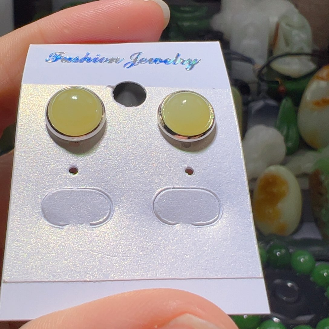 和田玉银S925镶嵌颈饰