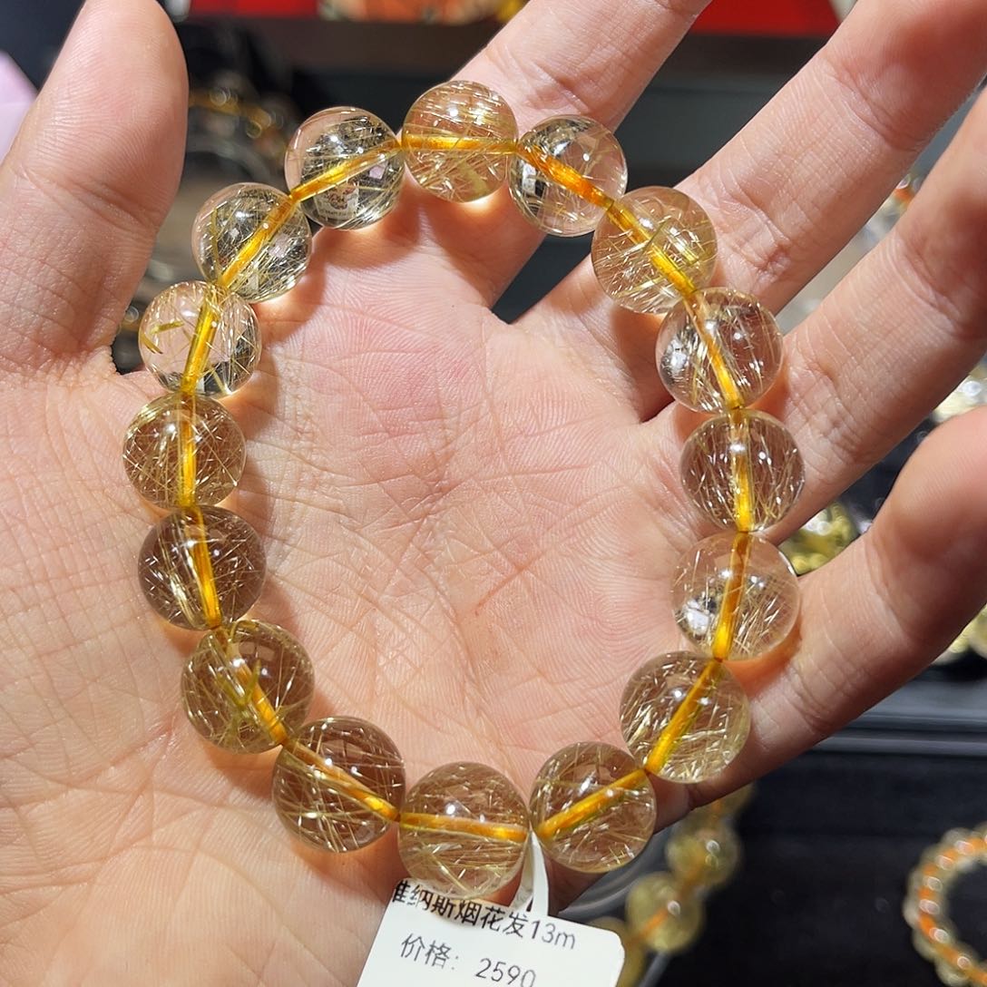 水晶手链未镶嵌f发晶13mm