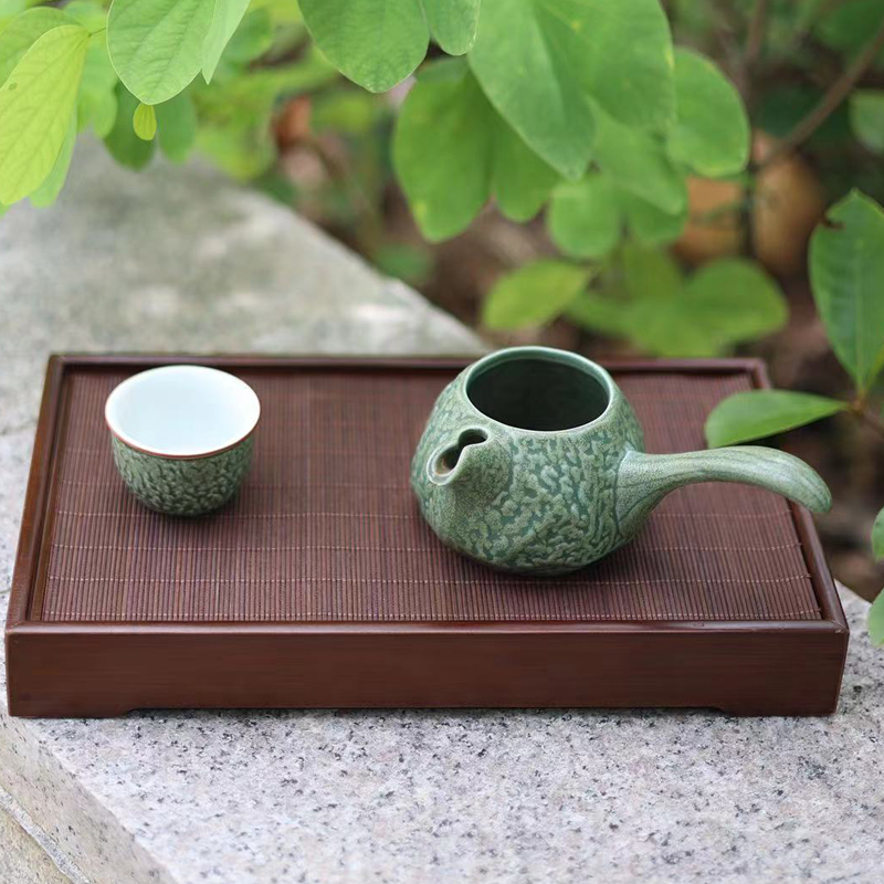 【竹影·雅集专属】青丝高山楠竹手工茶盘干泡台托盘干湿两用储物盘