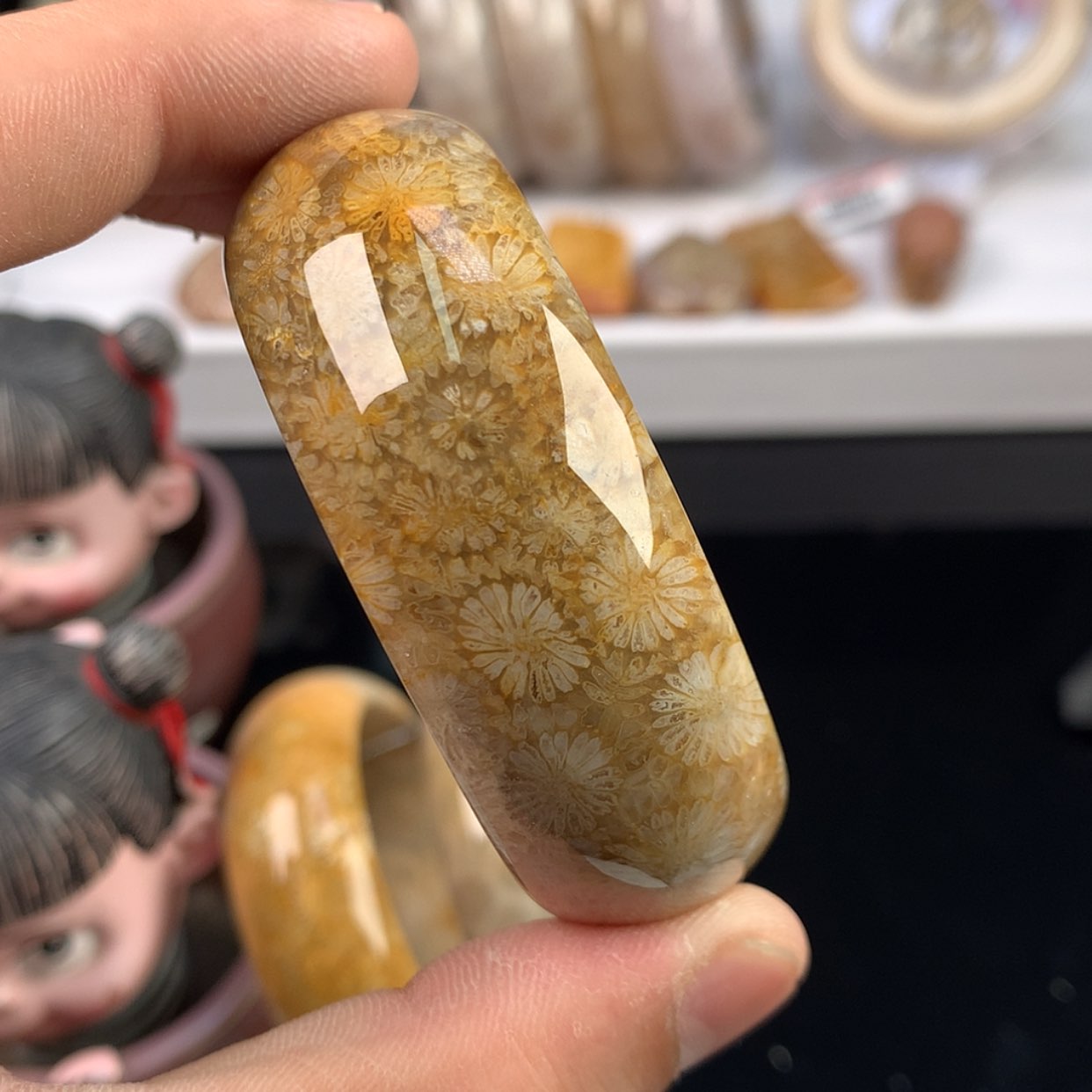 【闪购商品】硅化珊瑚（珊瑚玉）手镯未镶嵌19号圈口51