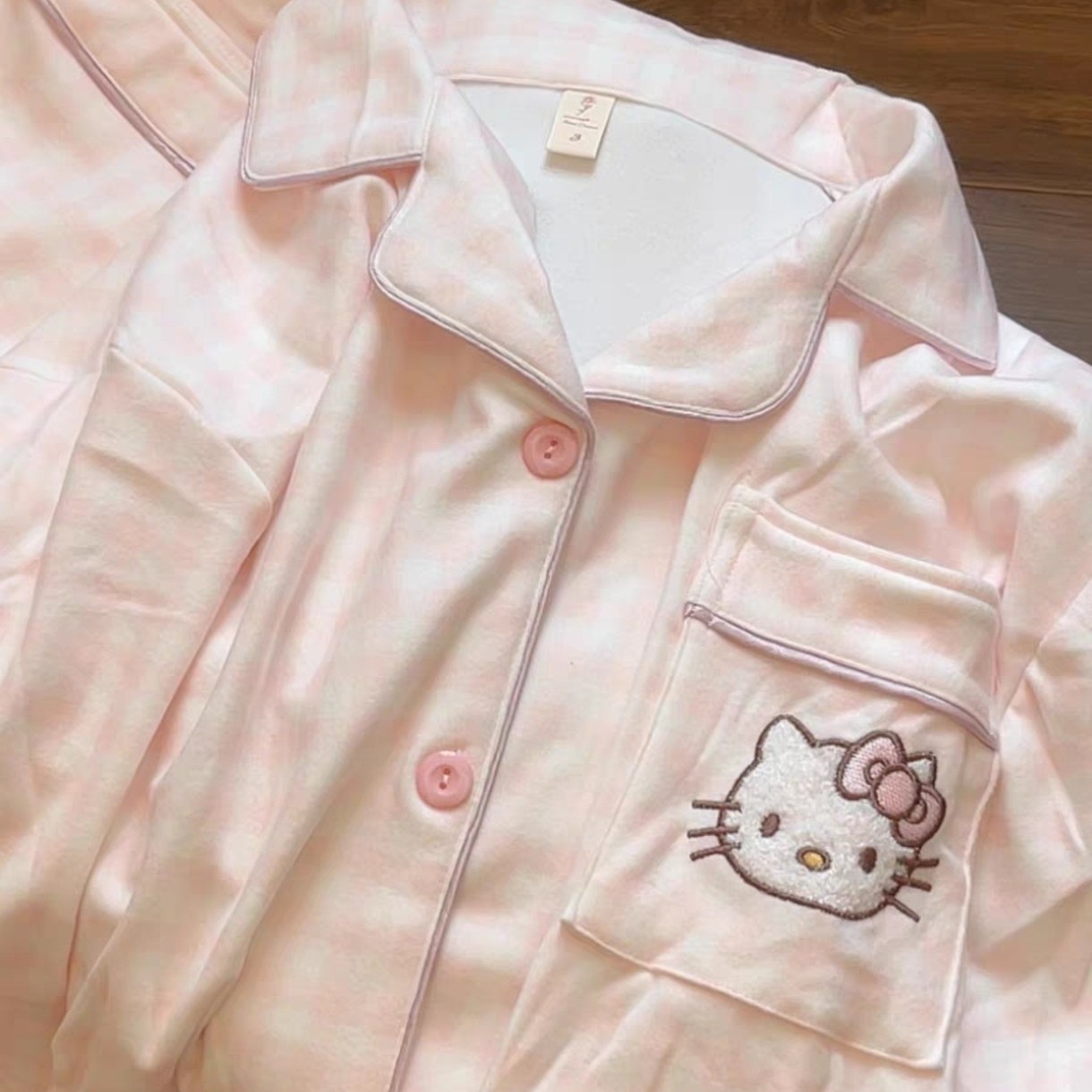 睡衣女德绒kitty猫秋冬新款薄绒保暖学生卡通可爱长袖长裤家居服