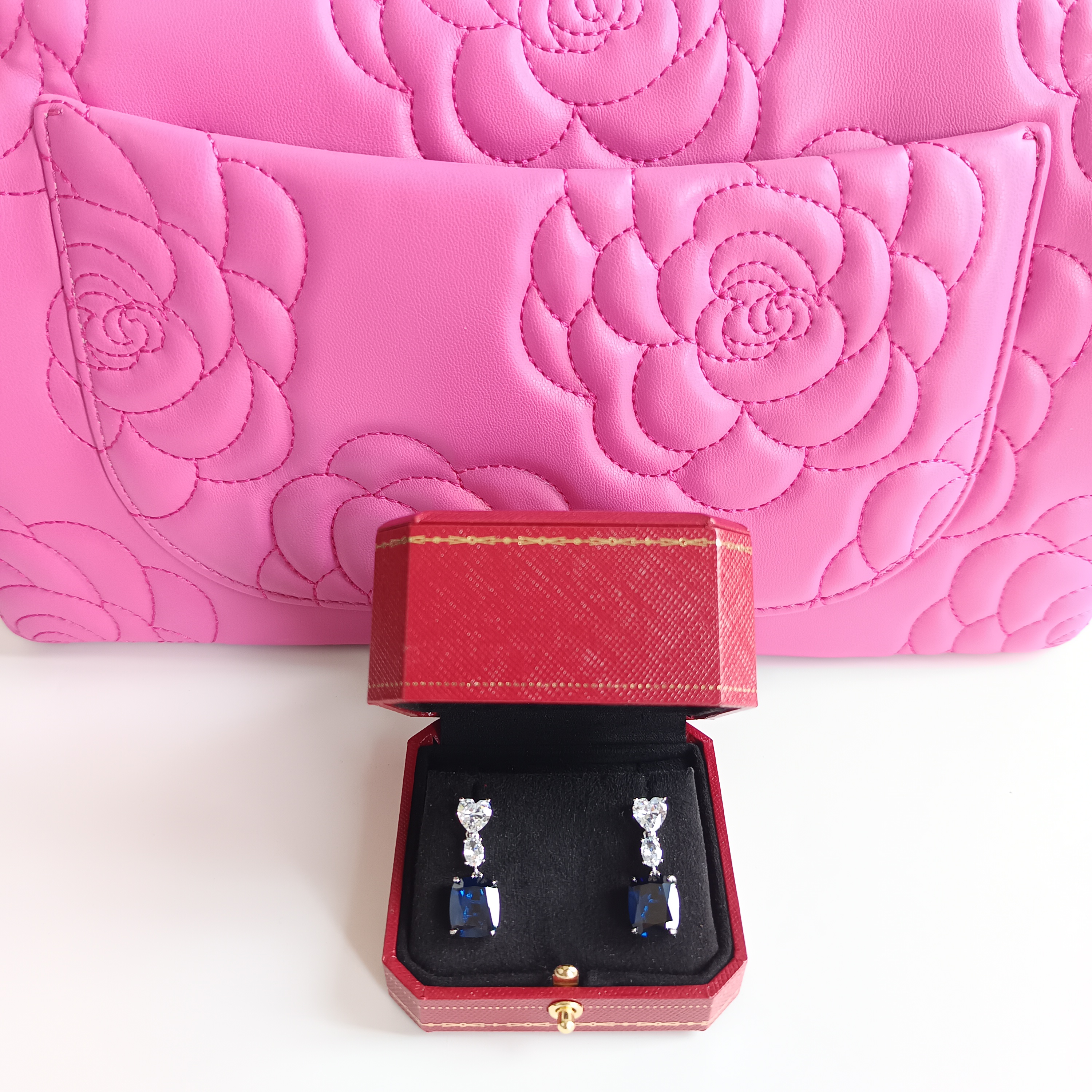 2803蓝耳钉--蓝--精工蓝耳钉赠礼盒