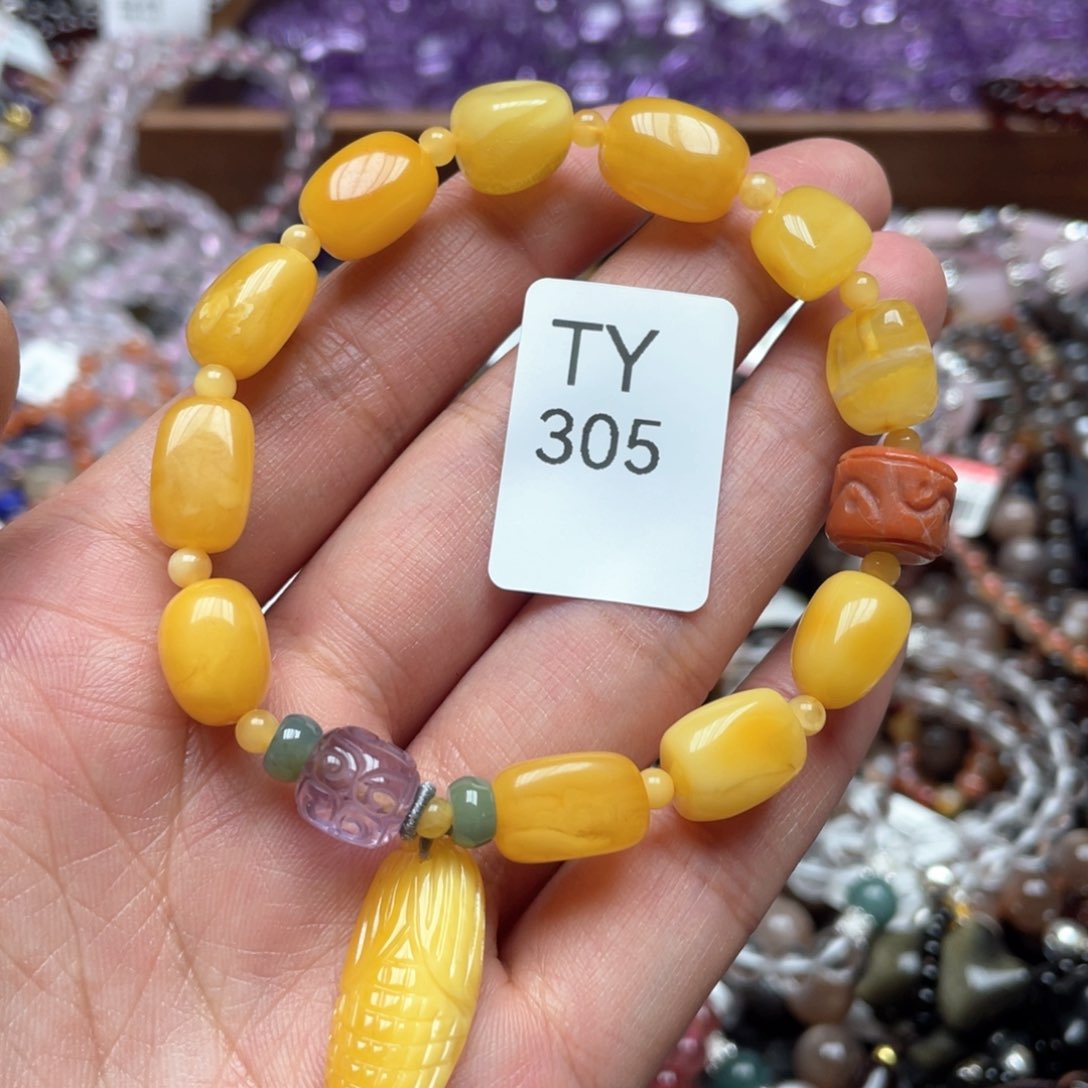 蜜蜡手链未镶嵌手串