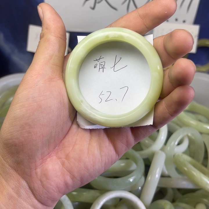 蛇纹石玉手镯未镶嵌萌*