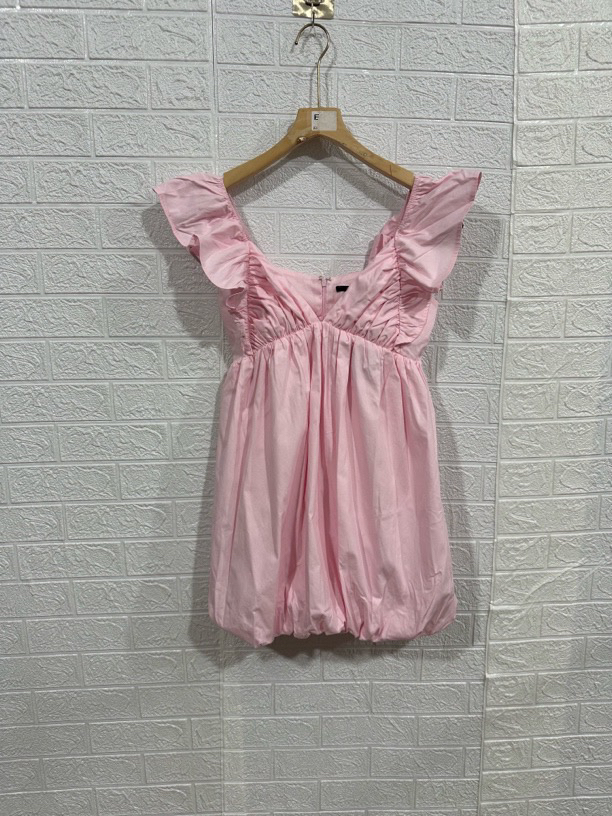 直播专用飞飞袖连衣裙