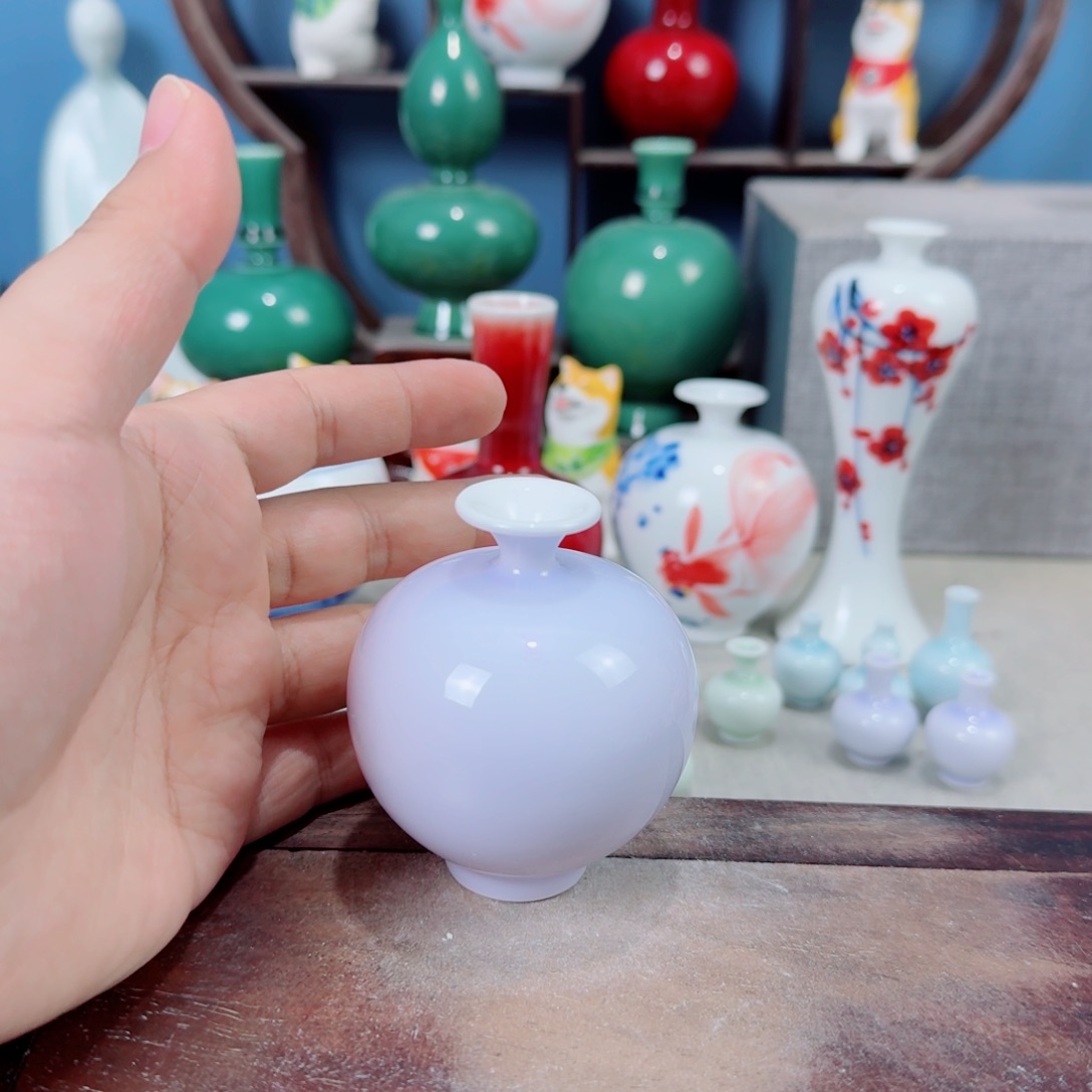 陶瓷手工小花器摆件