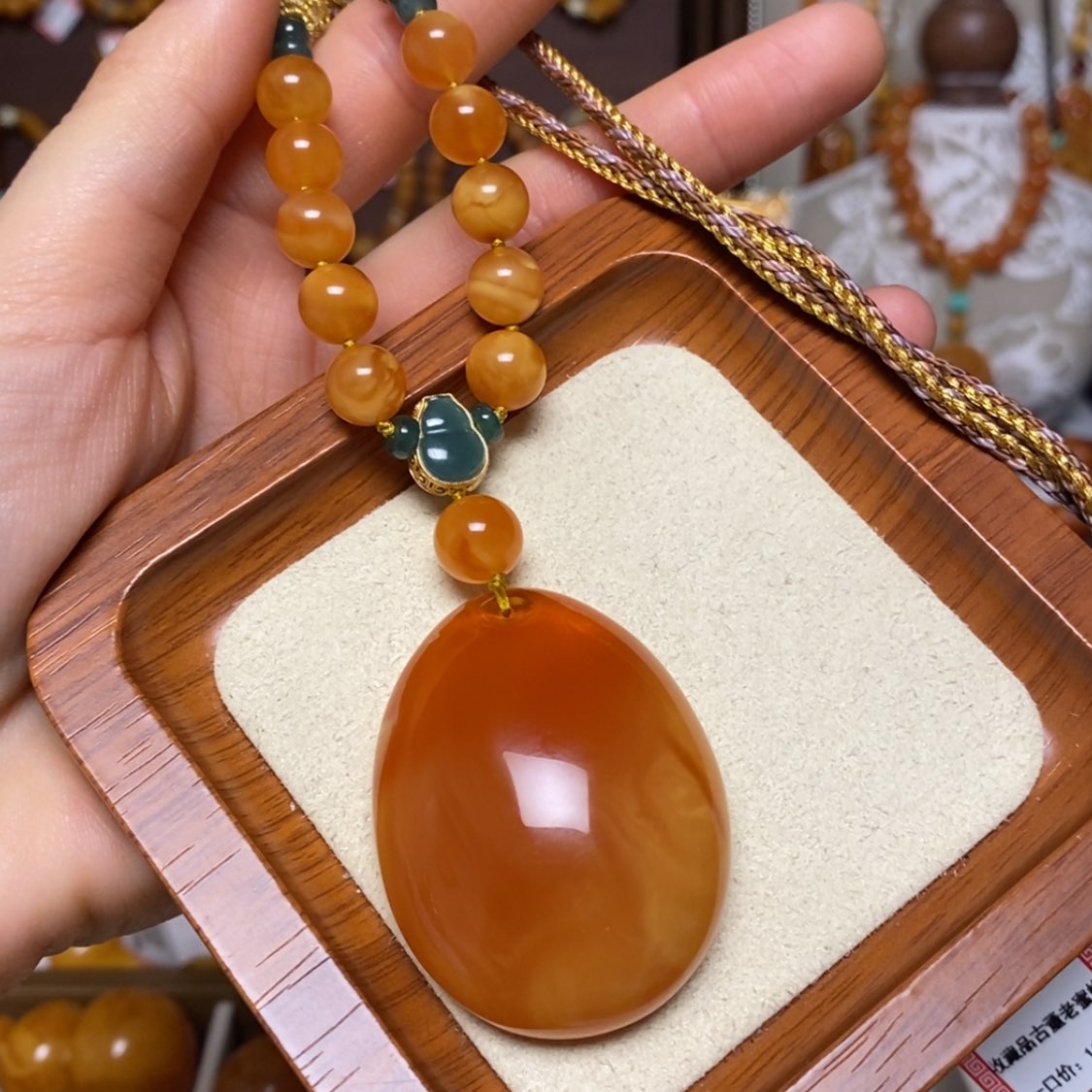 【闪购商品】蜜蜡颈饰未镶嵌项链