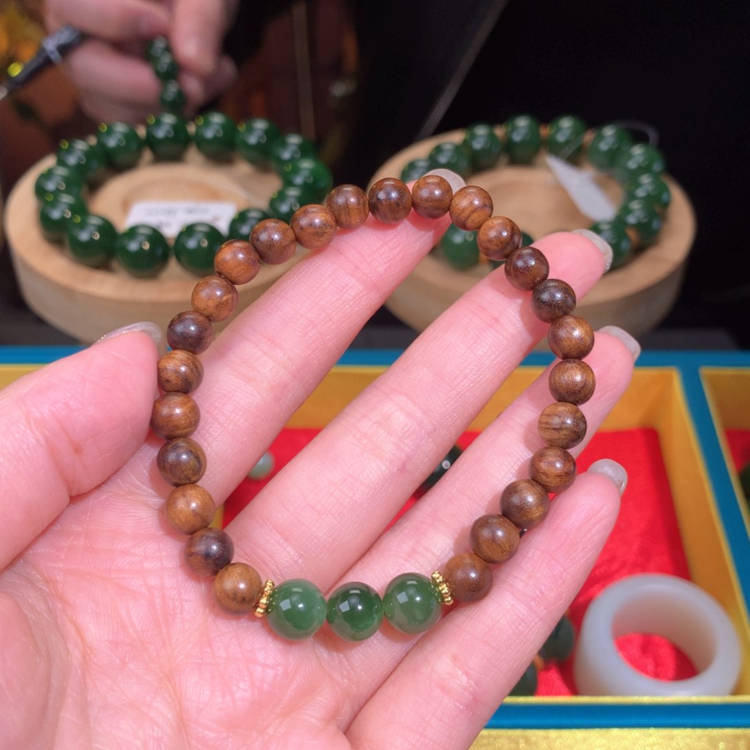 和田玉（碧玉）手串未镶嵌