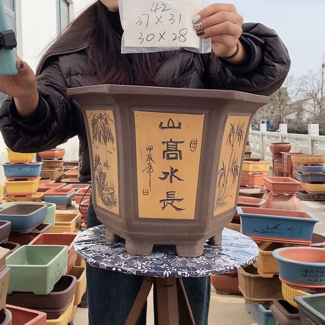 紫砂花盆紫砂花盆