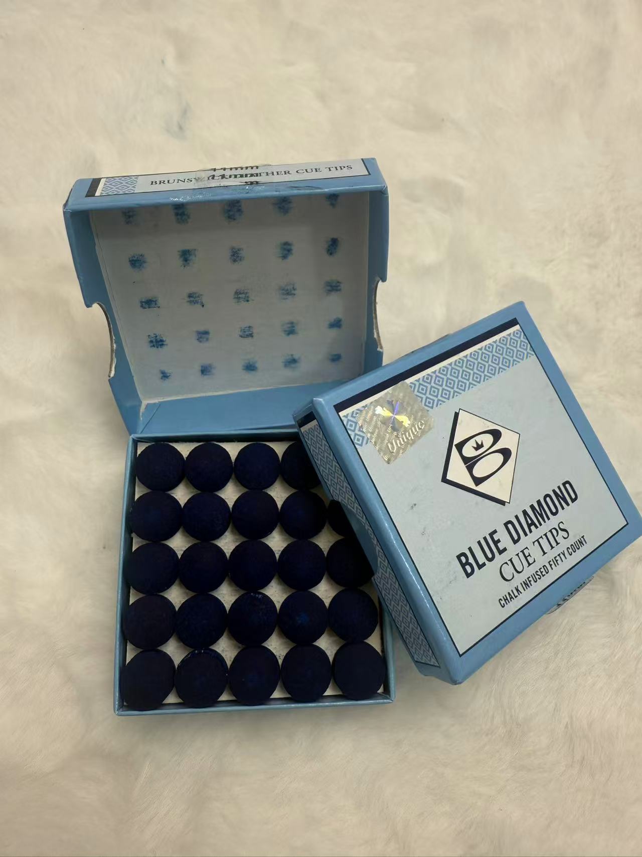 美国宾士域蓝钻皮头台球皮头杆皮头手工压制蓝钻皮头