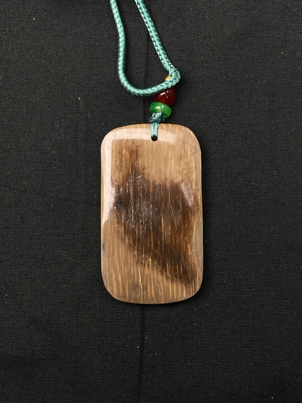 P03262 猛犸牙 平安无事牌吊坠挂件项链