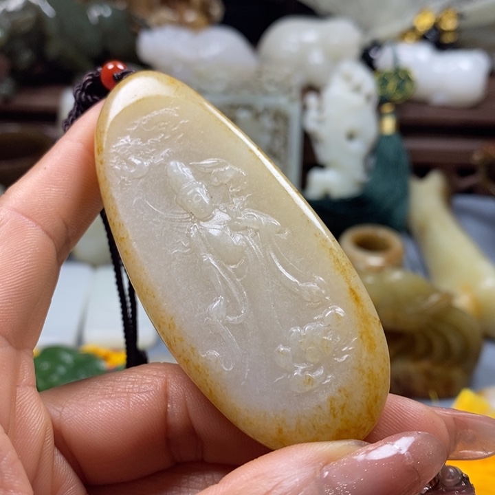 和田玉挂件未镶嵌房