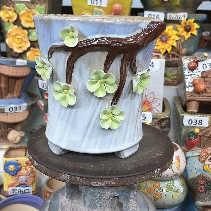 紫砂花盆粗陶材质多肉花盆