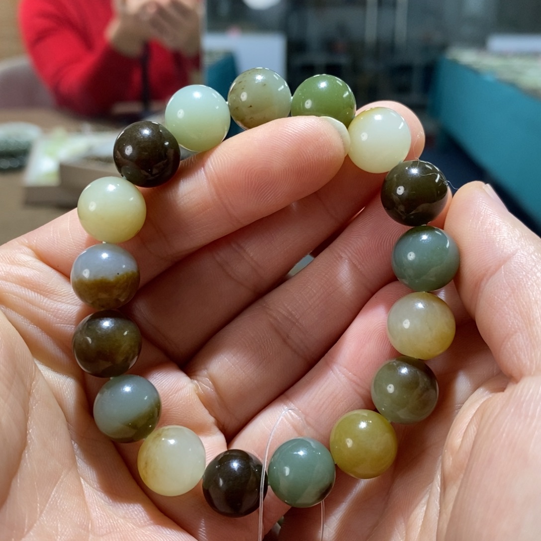 和田玉未镶嵌手链112