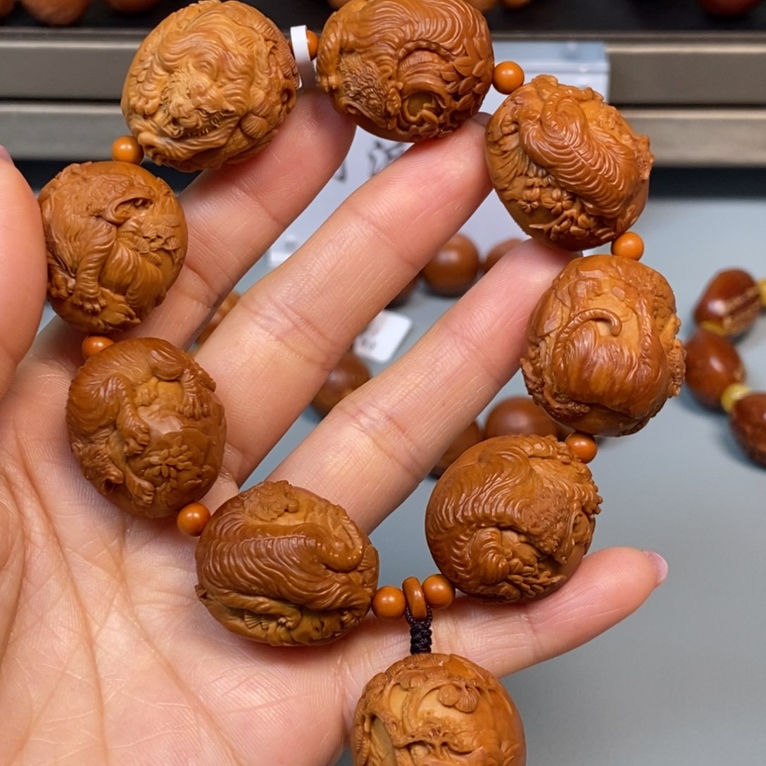 手串/手链橄榄核虎啸山河