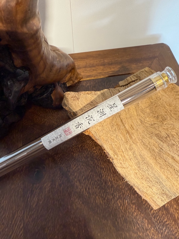 星洲沉香天然沉香线香玻璃天然香高级木质线香10g约25支