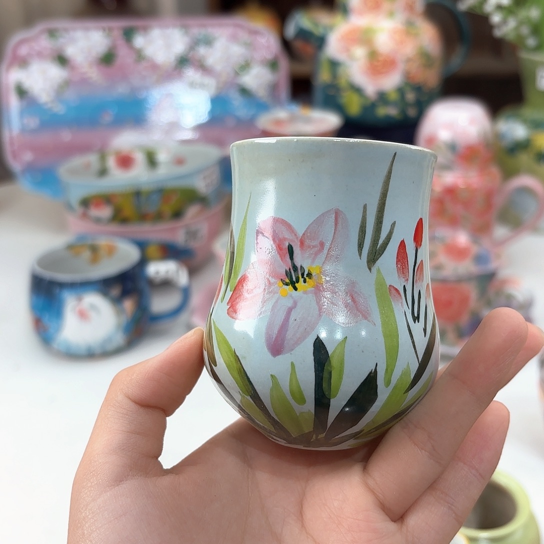 景德镇手绘高温釉下彩陶瓷茶具